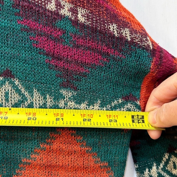 Ralph Lauren Denim & Supply Aztec Design Pullover Sweater Sz XL Boat Neck Boho - Picture 5 of 8